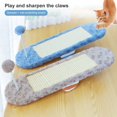 thumbnail image 2 of Koszal Cat Scratch Pad Seesaw Shape Grinding Claws Delicate Kitten Scratch Mat with Spring Plush Ball Cat Supplies, 2 of 8