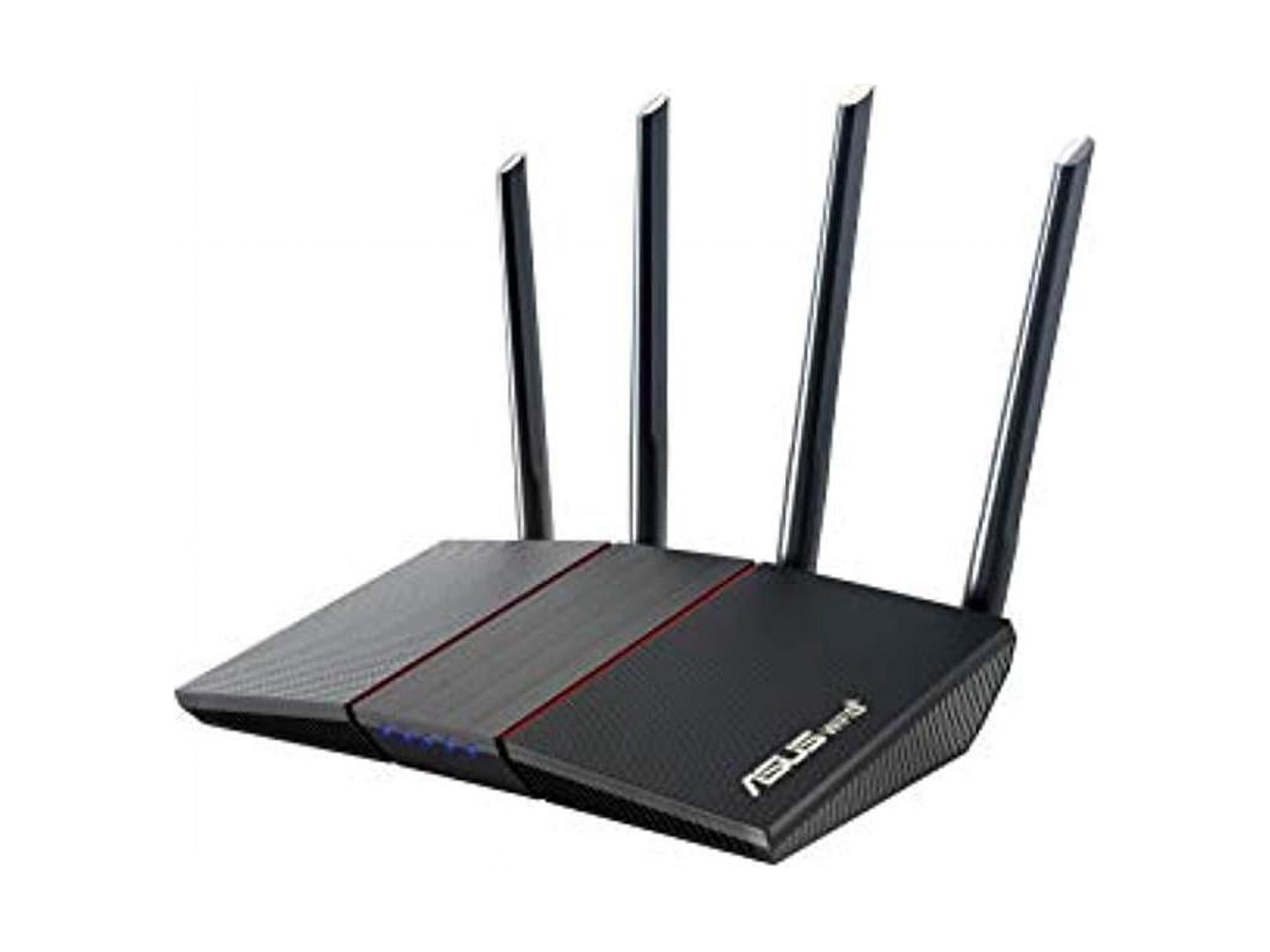 ASUS RT-AX55 AX1800 Dual Band WiFi 6 Gigabit Router, 802.11ax, Lifetime internet security, Parental Control, Mesh WiFi support, MU-MIMO, OFDMA, 4 Gigabit LAN Ports, Beamforming