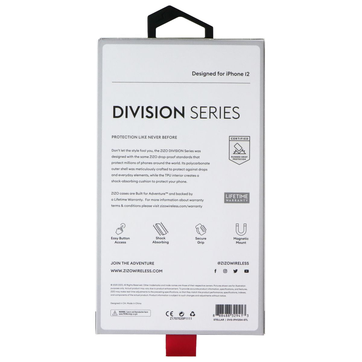ZIZO DIVISION Series for iPhone 12 Mini Case - Sleek Modern Protection - Stellar