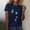 Navy, variant on Women's T-Shirts V-Neck Boho Dragonfly Print Graphic Tees Shirts Cute Casual Summer Tops Short Sleeve T Shirt Round Neck T Shirt Top Lightweight Soft Summer Clothing Clothes Navy Xxl