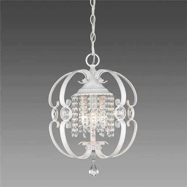 Golden Lighting 1323-SF FW Ella Semi Flush en Blanc Français