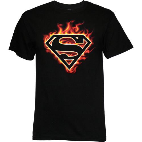 Superman Flame Logo T-Shirt - Walmart.com