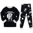 thumbnail image 4 of Hudaneo Baby Boy Clothes 8Y 9Y Infant Baby Boys Long Sleeve Cartoon Print Tops Pants Sleepwear 2 Piece Set, Dark Gray 8-9 Years, 4 of 8
