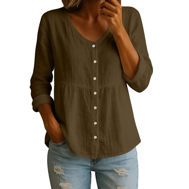 Eres Más Que una Camisa de Puntuación de Prueba Casual Quarter Sleeve V-Neck Top de Color Sólido para Mujeres, Haz Que Tu Propia Camisa de Moda Se Ajuste Suelto para el Uso Diario