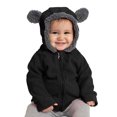 thumbnail image 3 of Vedolay Baby Winter Coat Hooded Zipper Thicken Windproof Warm Outwear Snowsuit Black,120, 3 of 4