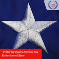thumbnail image 5 of American Flag 3x5 Outdoor - American Flags for Outside 3x5 - USA Flag with Luxury Embroidered Stars (3X5 FT American Flag), 5 of 5