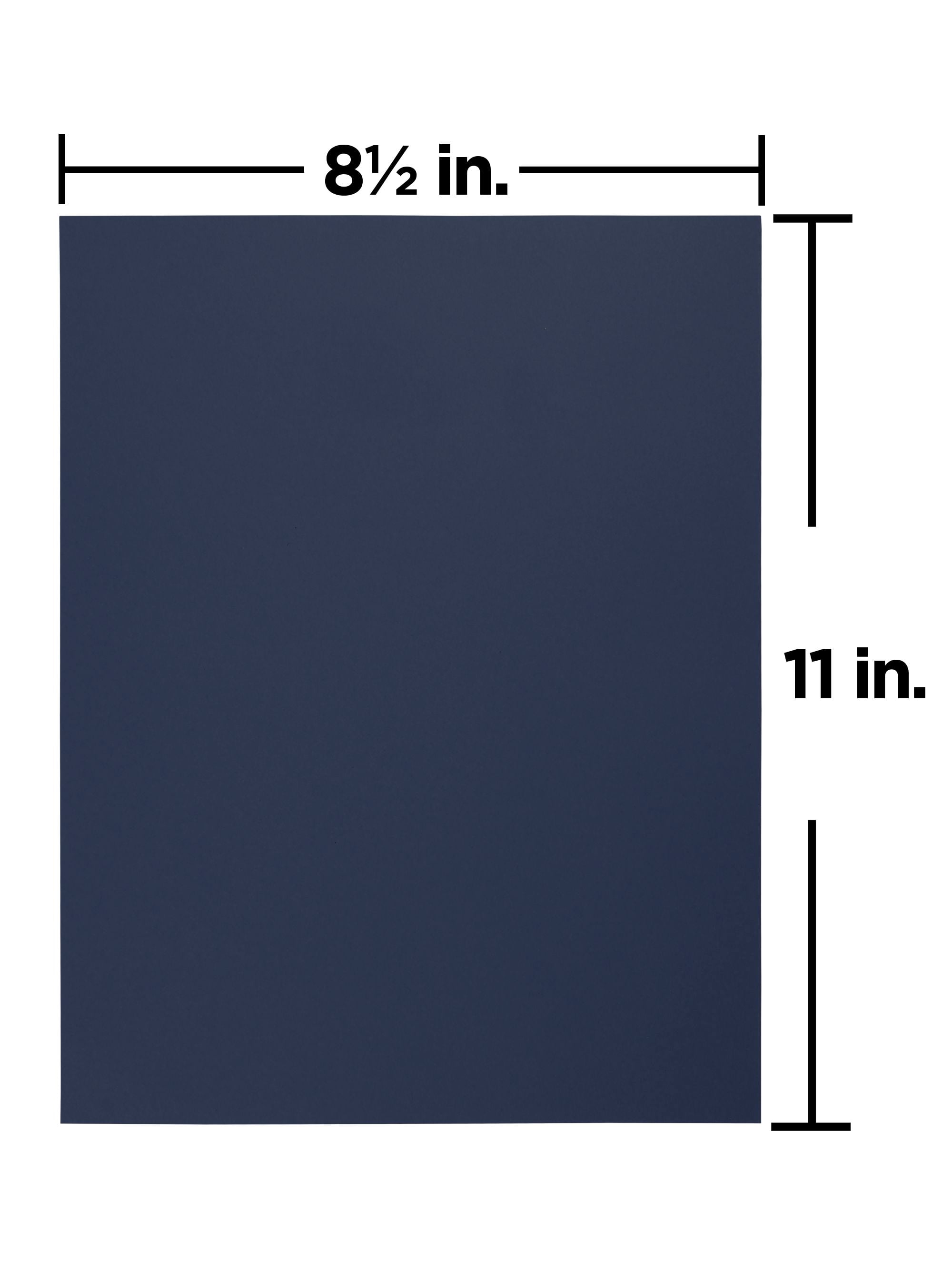 JAM Paper Cardstock, 8 1/2 x 11, 80lb Navy Blue, 50 per Pack