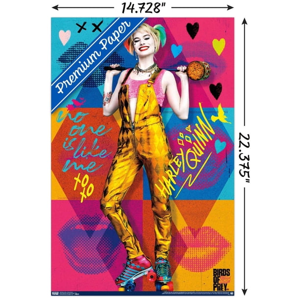 希少Harley Weir Function ポスターブックレット DC Comics Movie - Birds of Prey - Harley Quinn - Hammer Wall