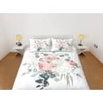 thumbnail image 2 of Rosas Juego de Funda Nórdica Colcha Bohemia, Floral Dorm Boho Ropa de Cama Funda de almohada, 2 of 4