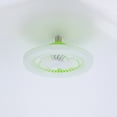 thumbnail image 3 of ¡Ahorra en Grande!, Ventilador de techo E27 con luces Ventilador de techo bajo cerrado Luz de techo con ventilador Ventilador oculto Lámpara de cardán Delier Atenuación de tres colores Akmoler, 3 of 9