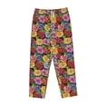 thumbnail image 4 of Xecao Daisies Flowers Women's Straight Lounge Pajama Pants: The Epitome of Relaxed Sleepwear, 4 of 9