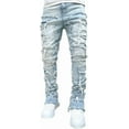 thumbnail image 5 of ZANKLEY Men's Skinny Ripped Slim Fit Denim Jeans Distressed Street Style Pants for Casual Daily Wear, 5 of 10