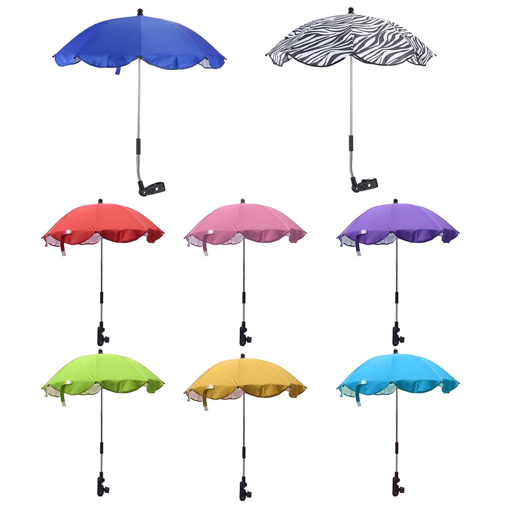 SPRING PARK Kids Baby Unisex Sun Umbrella Parasol Buggy Pushchair Pram Stroller Shade Canopy Baby Stroller Accessories Rain Covers Travel Umbrella