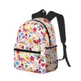 thumbnail image 2 of Haiem Cute Butterfly Flowers Lightweight Backpack for School, Classic Basic Water Resistant Casual Daypack for Travel with Bottle Side Pockets, 2 of 8