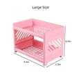thumbnail image 2 of 2 Tier Plastic Storage Shelf Organizer, Stackable Desktop Organizer Rack for Kitchen, Bathroom, Countertop and Cabinet Storage, 2 of 7
