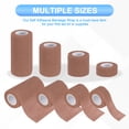 thumbnail image 4 of Uxcell Self Adhesive Bandage Wraps, Yard Elastic Self Breathable Self Adherent Wrap Tape for Stretch Athletic Sports Brown, 4 of 7
