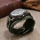 thumbnail image 5 of Reloj de Pulsera Steampunk, Reloj Vintage de Mano forjado en Cuero, Reloj de Quars, Estilo Clásico, Wrist Watch de Cuero Terciopelo, Resistente al Agua, Diseño Retro, Ajustable, Material, 5 of 8