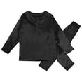 thumbnail image 4 of Matching Family Pajama Sets Silk Christmas Pajamas Long Sleeve Crew Neck Soft Loungewear 2 Piece Christmas Family Pjs, 4 of 8