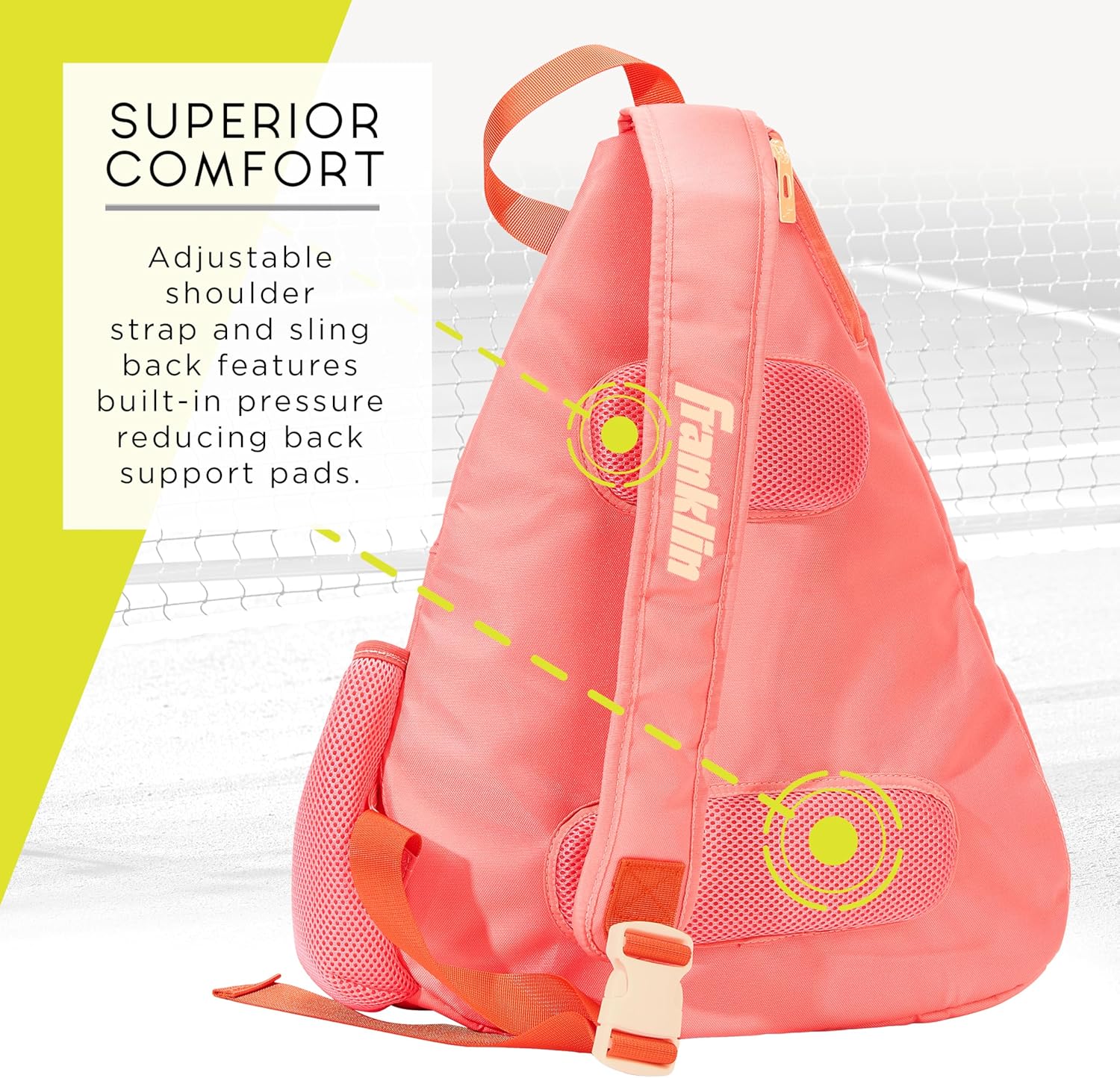 Pickleball Bags - Sling Bag Backpack for Gear + Equipment - Men + Women - Holds Paddles, Balls + Accessories