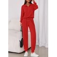 thumbnail image 4 of Conjunto Deportivo PRETTYGARDEN Mujer Otoño 2 Piezas Rojo XL, 4 of 8