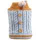 thumbnail image 2 of Suéter de invierno para perros pequeños, ropa para cachorros, suéter para perritas, suéter para animales, suéter cálido para cachorros, gatos y perros, suéteres de punto, abrigos (azul), 2 of 5