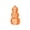 B, variant on DAMAI Halloween Stacked Skeleton Pumpkin Light Orange Plastic Hollow Out Face Hanging Indoor Outdoor Decoration