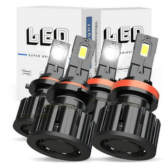 LED Headlight High Low Beam Bulbs 6000K Cool White for 2007-2013 Chevrolet Suburban 2500