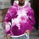thumbnail image 1 of Sudadera con capucha para hombre, estilo casual, con cuello redondo, estampado, manga larga, blusa de poliéster, 1 of 5