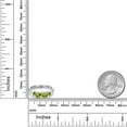 thumbnail image 6 of Gem Stone King 925 Sterling Silver Green Peridot Engagement Ring for Women | 1.65 Cttw | Round 5MM | Gemstone August Birthstone | Size 7, 6 of 6