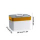 thumbnail image 3 of Caja portátil de plástico organizador de pastillas con divisores ajustables para tabletas y cápsulas - Dispensador semanal de medicamentos de 7 días para viajes y uso diario, 3 of 6