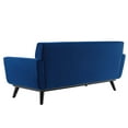thumbnail image 5 of Tufted Loveseat Sofa, Velvet, Blue Navy, Modern Contemporary Urban Design, Living Lounge Room Hotel Lobby Hospitality, 5 of 7