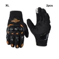 thumbnail image 3 of Thinsony Men S Motocross Gloves With Extra Padding For Maximum Protection • Firm Grip With Rough Leather orange XL, 3 of 6