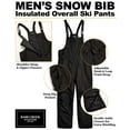thumbnail image 3 of Bass Creek Outfitters Men's Insulated Snow Bib Pants, Sizes M-2XL, 3-Pack, 3 of 7