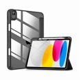 thumbnail image 1 of wonima44 VIKESI Case for iPad (A16) 11-inch 2025 and iPad 10th Generation 10.9 Inch 2022, Clear Back and TPU Shockproof Frame Cover [Built-in Pencil Holder, Support Auto Sleep/Wake] - Black, 1 of 1