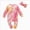 Light Pink, variant on 6-9 Months Newborn Baby Pullover Tie Dye Printed Color Long Sleeved Long Romper One-Piece Footed Romper Newborn Gift