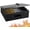 Black, variant on Fireproof Document Box with Key Lock, Small Lock Boxes for Personal Items, Fire and Water Resistance, Fireproof Safe Box for Documents, Jewelry, Passport, Cash, 12.6'' x 8.3'' x 4.3'' Black
