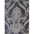 thumbnail image 3 of Luxury Jacquard Curtain Panel with Attached Waterfall Valance, 54 by 84-Inch Ashley Blue (2-Panels), 3 of 4