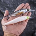 thumbnail image 3 of Luras jerkbaits para lubina con gancho de agudos diving mediano minnow pesca señuelo swing artificial swing lure jerkbait en equipo de pesca 13.5cm 14.7 g, 3 of 7