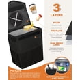 thumbnail image 3 of Pritent para papelera de coche con tapa, 7,6 L, organizador a prueba de fugas, negro, 3 of 6