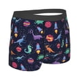 thumbnail image 2 of KLL Space Dinosaur Men's Cotton Boxer Briefs Underwear-X-Large, 2 of 8