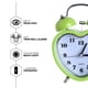thumbnail image 3 of Reloj despertador creativo con sonido silencioso y luz de noche, regalo personalizado, 3 of 6