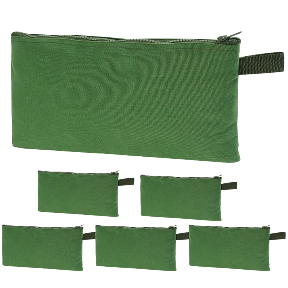 6pcs Tool Pouch Zipper Pouch Multipurpose Storage Bag Canvas Tool