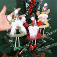 thumbnail image 5 of 10/1 piezas de muñeco de Navidad sin rostro colgante de tela de Papá Noel adorno colgante para árbol de Navidad decoración del hogar regalo de Navidad natal Año Nuevo 2025, 5 of 5