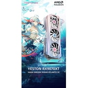 Yeston Sakura Atlantis Radeon RX 9070 XT 16G GDDR6 256bit 4nm Desktop Graphics Card-3x DisplayPort, 1x HDMI