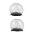 thumbnail image 1 of 2 piezas de 12 cm de bola de tierra solar con grietas para exteriores, impermeable, para balcón, jardín, patio, paisaje, luces decorativas para exteriores/jardín, 1 of 5