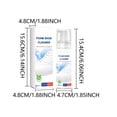 thumbnail image 3 of Tuscom 120ml Foam Shoe Cleaner Spray No Rinse Stain Remover for White Sneakers Leather Canvas Mesh Shoes All Types, 3 of 4