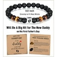 thumbnail image 4 of First Father's Day Gifts for New Dads, First Time Dad Gifts, New Dads to be, Dads to be Bracelets Birthday Gifts Easter Gifts, 4 of 6
