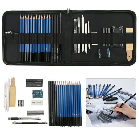 32Pcs Professional Sketch Drawing Pencil Set Artist Sketching Kit with