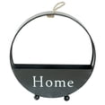 thumbnail image 1 of Shisuyan Creative Flower Pot Storage Rack Hanging Rope Shelf Iron Basket Wall Ornaments (Black), 1 of 8