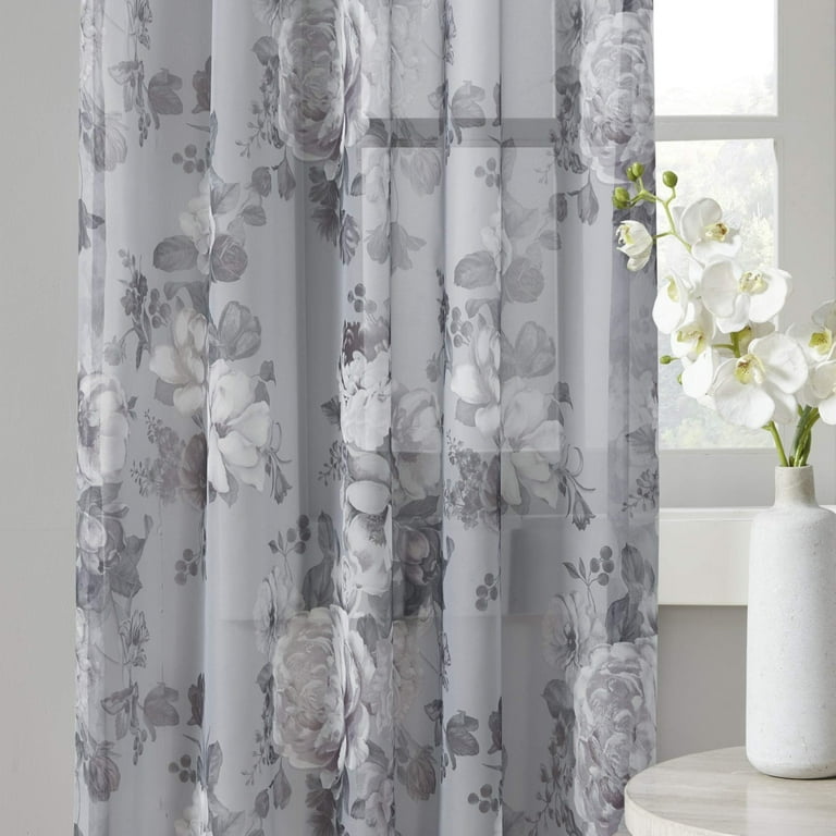 Home Essence Lillian Twist Tab Lined Window Curtain